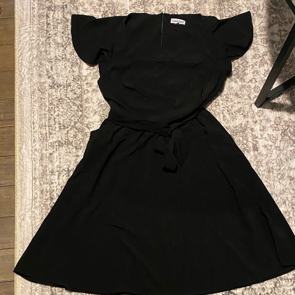 Calvin Klein Black Midi Dress